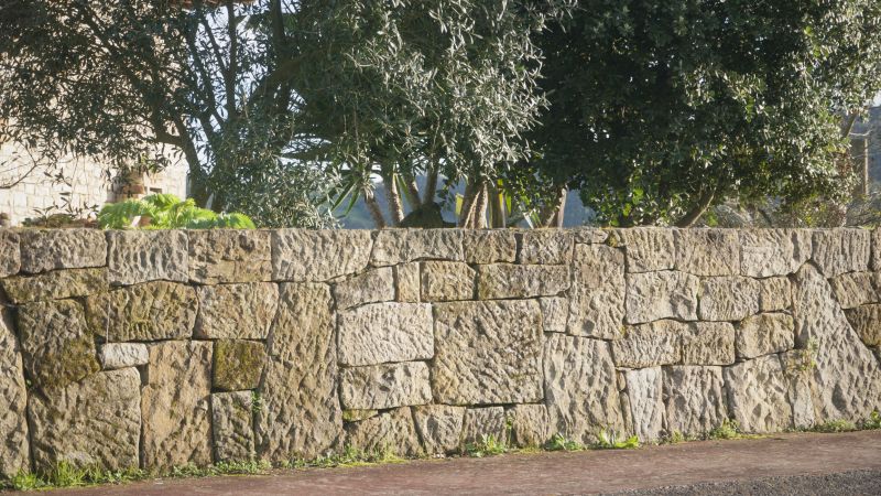 Stone Wall Hardscaping detail