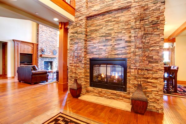 Stone Hearth Installation in Decatur